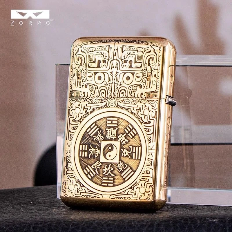 ZORRO三代790薄款火机山鬼花钱国潮匠心工艺吉祥寓意馈赠佳品