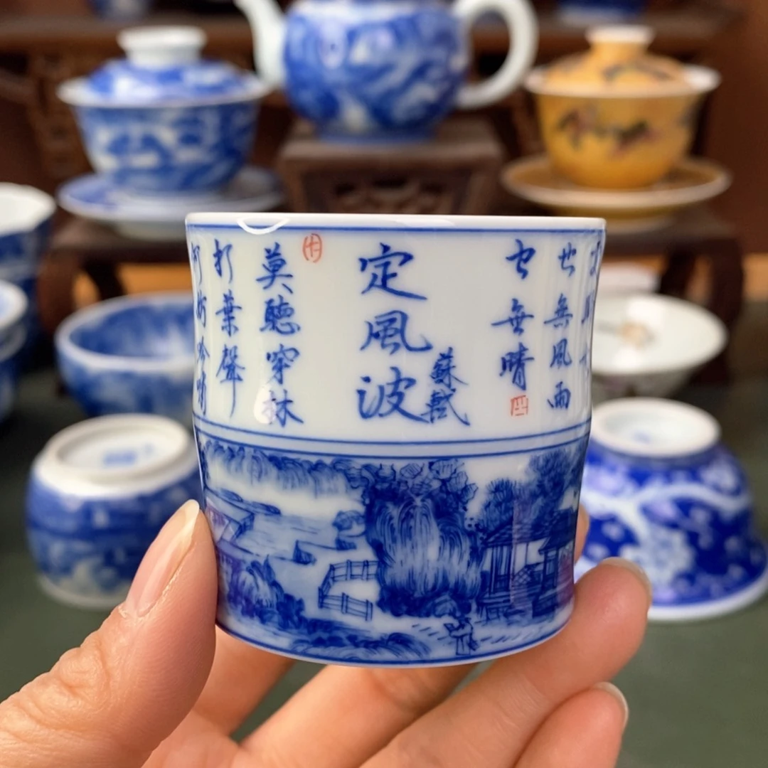 杯景德镇陶瓷手工手绘