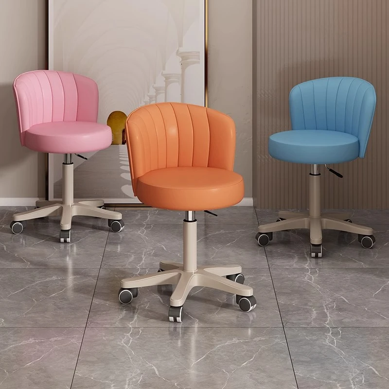 奶油风化妆凳女生卧室梳妆台椅子简约美容美甲梳妆凳子家用电脑椅