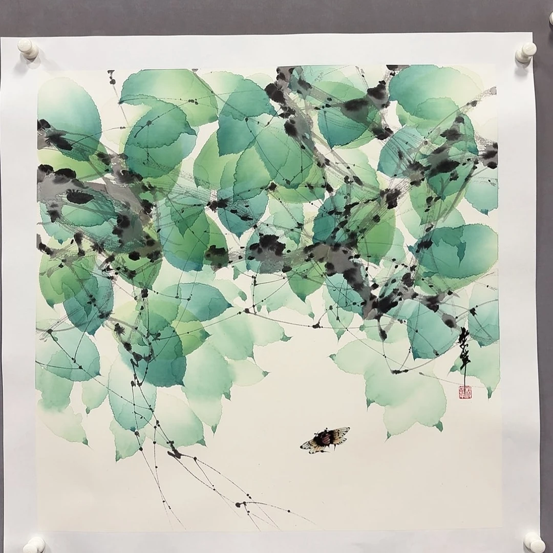 国画亲笔手绘放心去藏