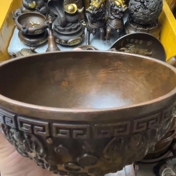 精美铜器摆件藏收