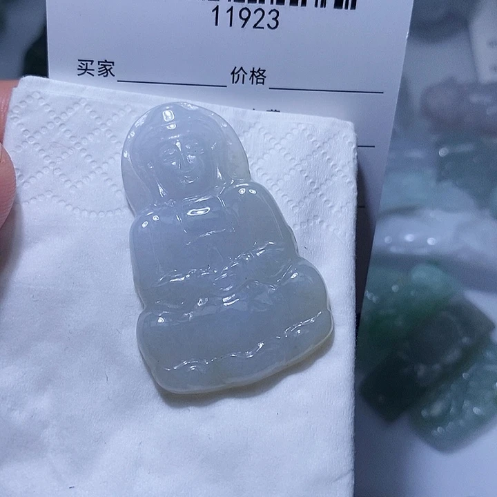 翡翠未镶嵌颈饰天光墟翡翠市场现金代购