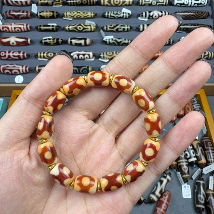 玛瑙/玉髓手工玛瑙天珠手串项链未镶嵌