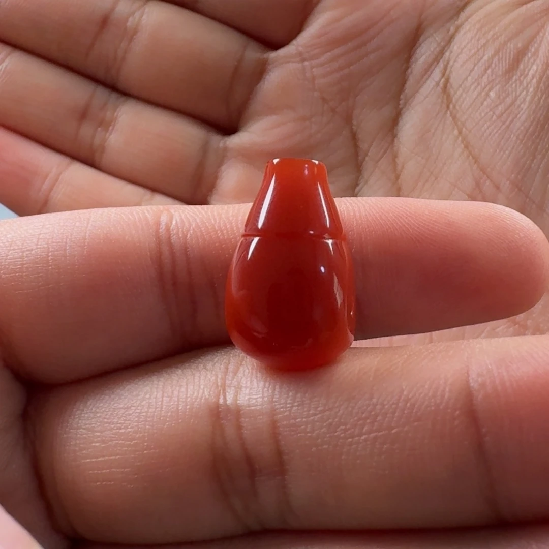 南红玛瑙未镶嵌三通11.8mm