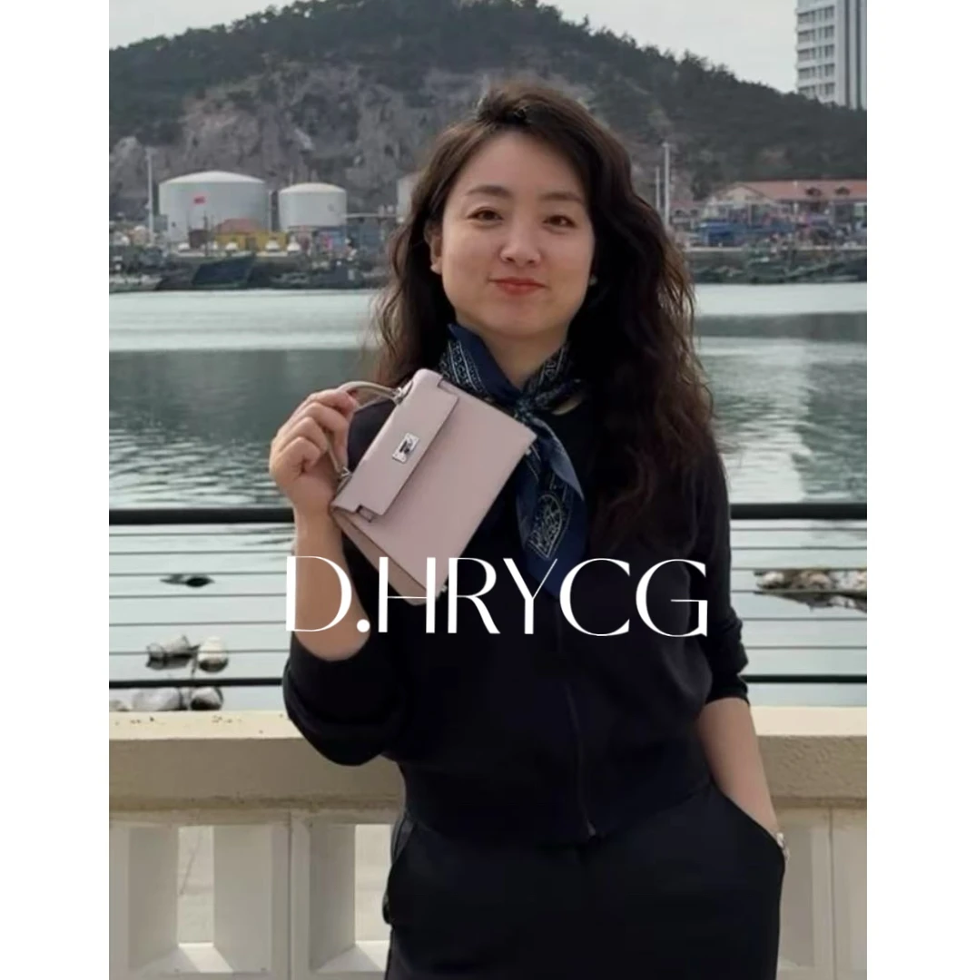 段段服装｜粉紫色牛皮凯莉包