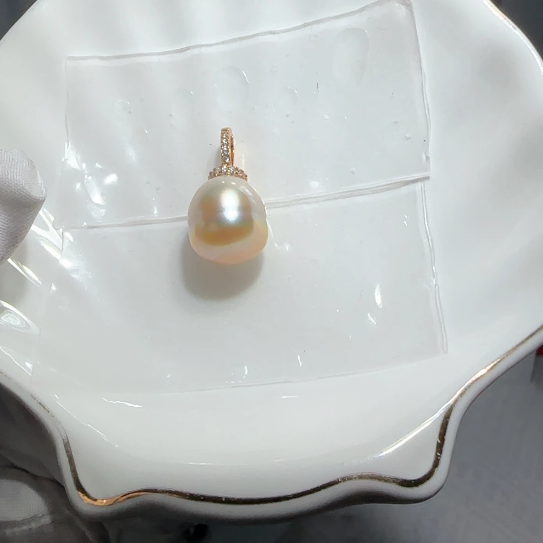 海水珍珠颈饰银S925镶嵌