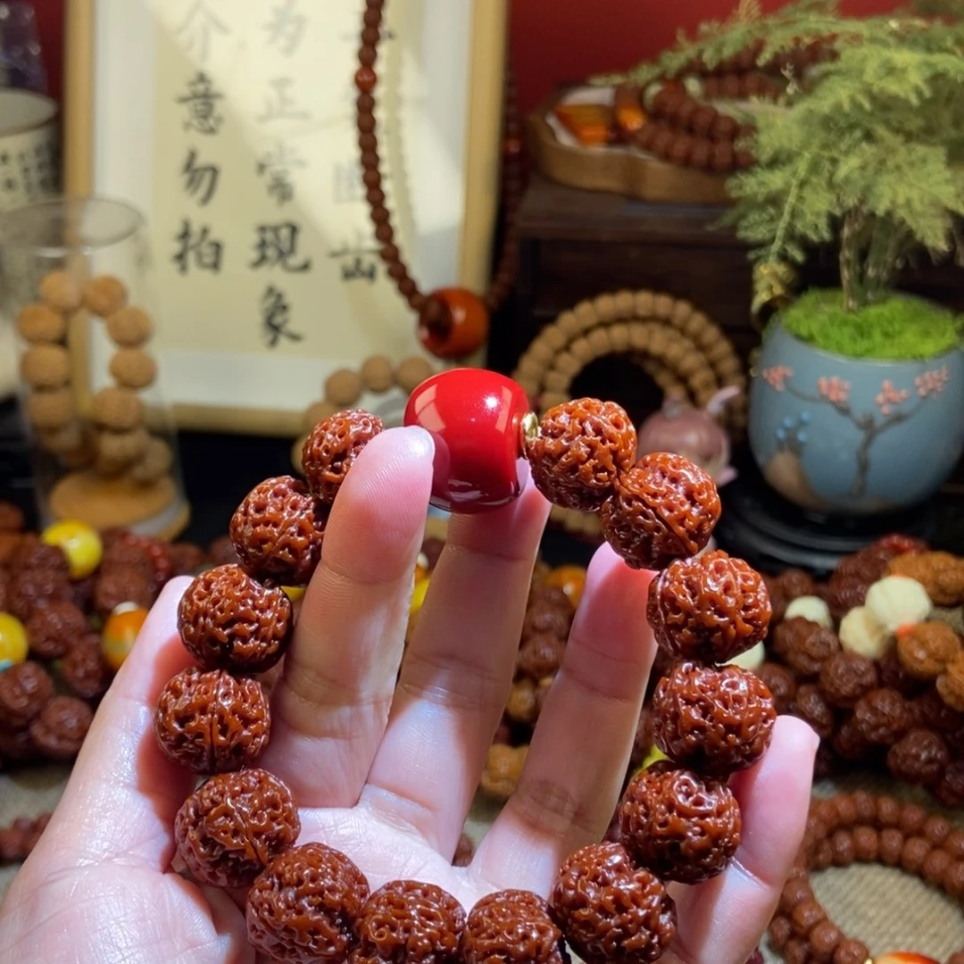 金刚菩提手串185玉化红