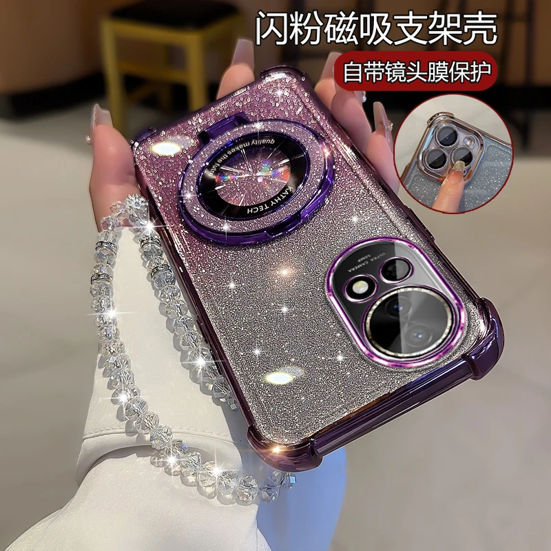 适用华为nova13网红手机壳女nove新潮novo13奢华BLK-AL00闪粉软壳