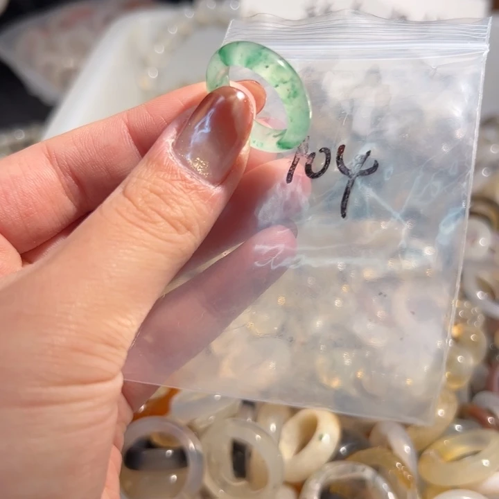 玛瑙/玉髓合金戒指104港15送一