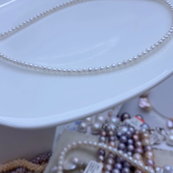 颈饰合金淡水珍珠
