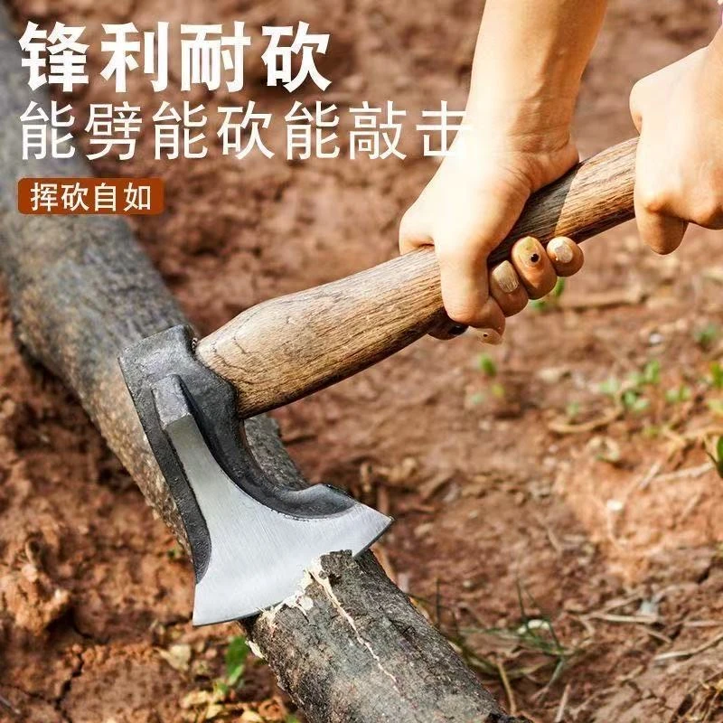 斧头户外飞机斧子神器木柄砍柴家用砍树锻打防震加固劈柴建筑工地