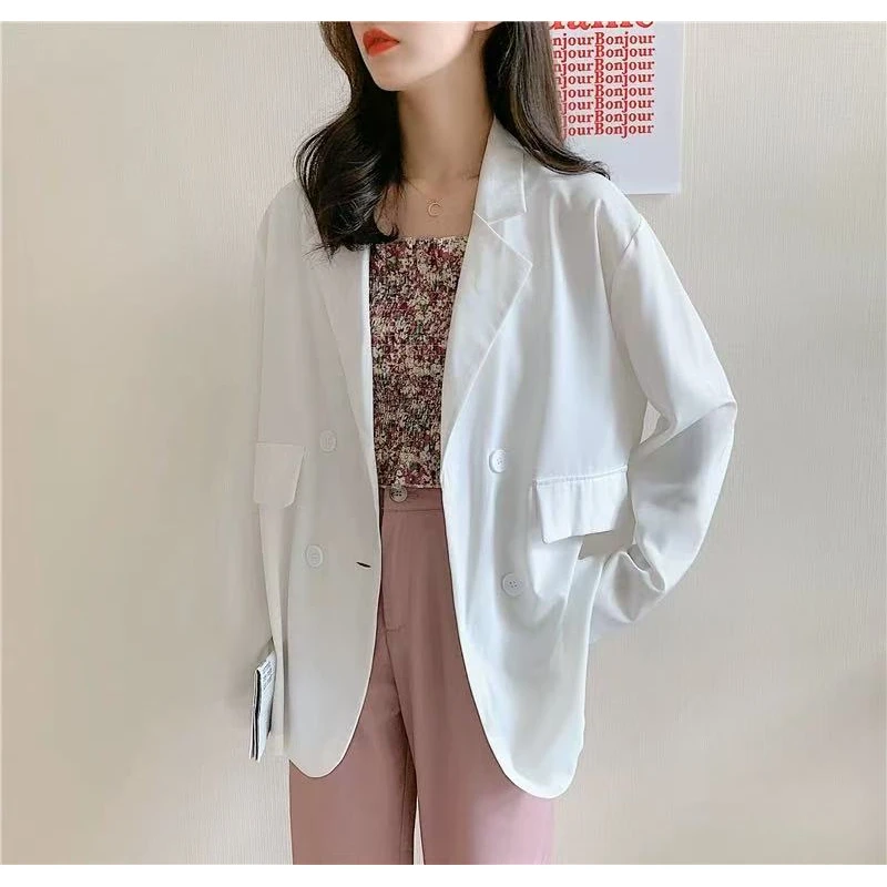 GZ 1717大码休闲百搭西装外套女2021春秋新款夏薄款上衣