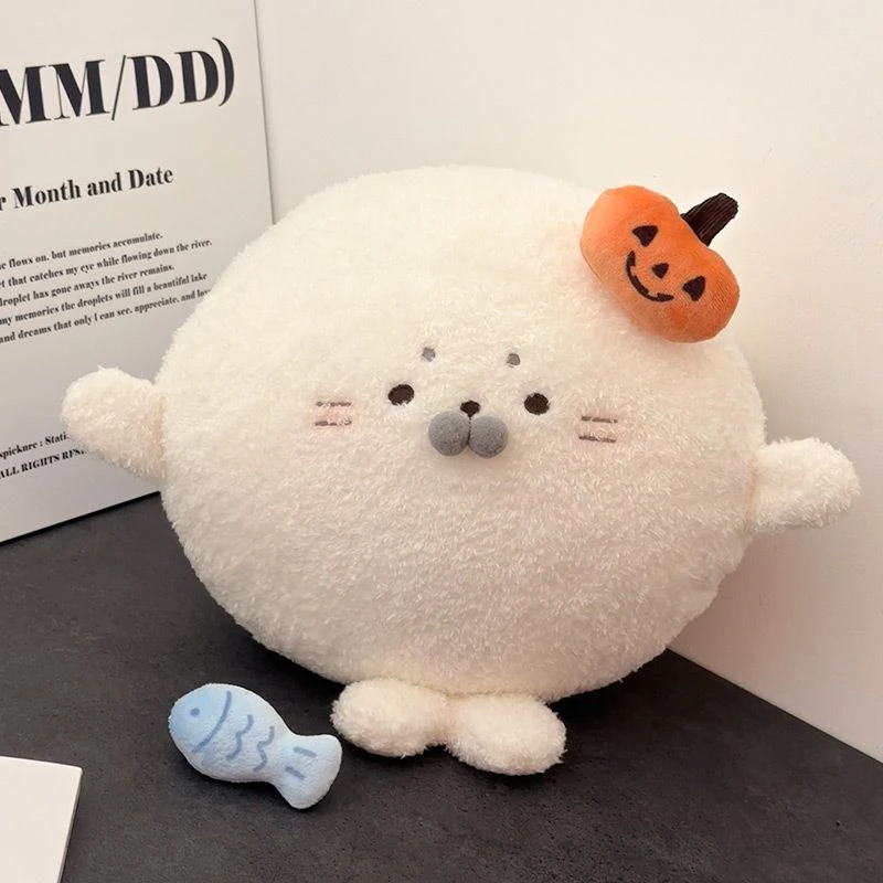 铭创优趣海豹暖手抱枕插手两用冬季保暖毛绒玩具公仔玩偶娃娃女生