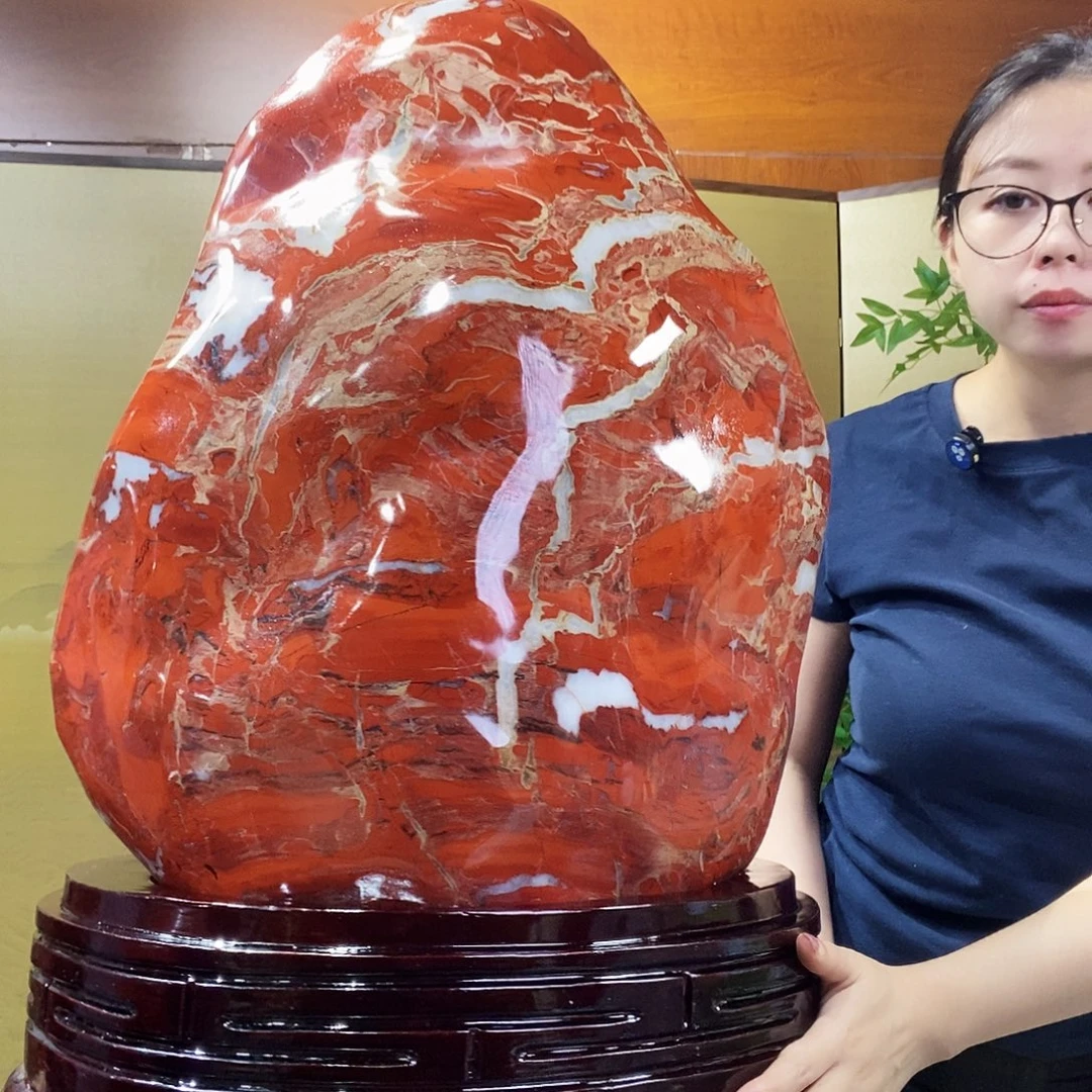 石材山水画作品摆件
