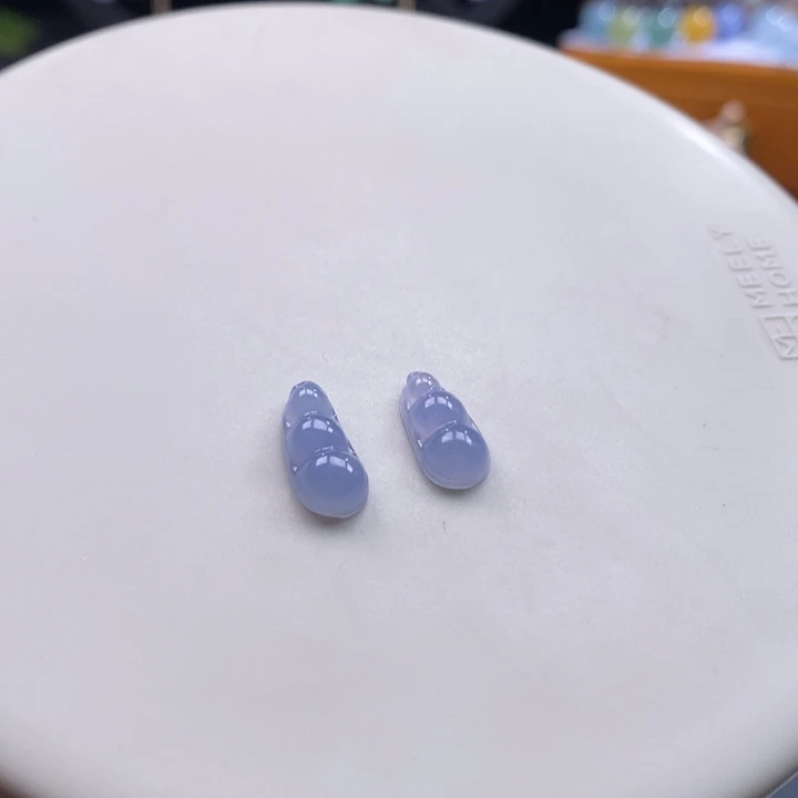 翡翠吊坠(不含链)未镶嵌庆*翡翠冰紫福豆