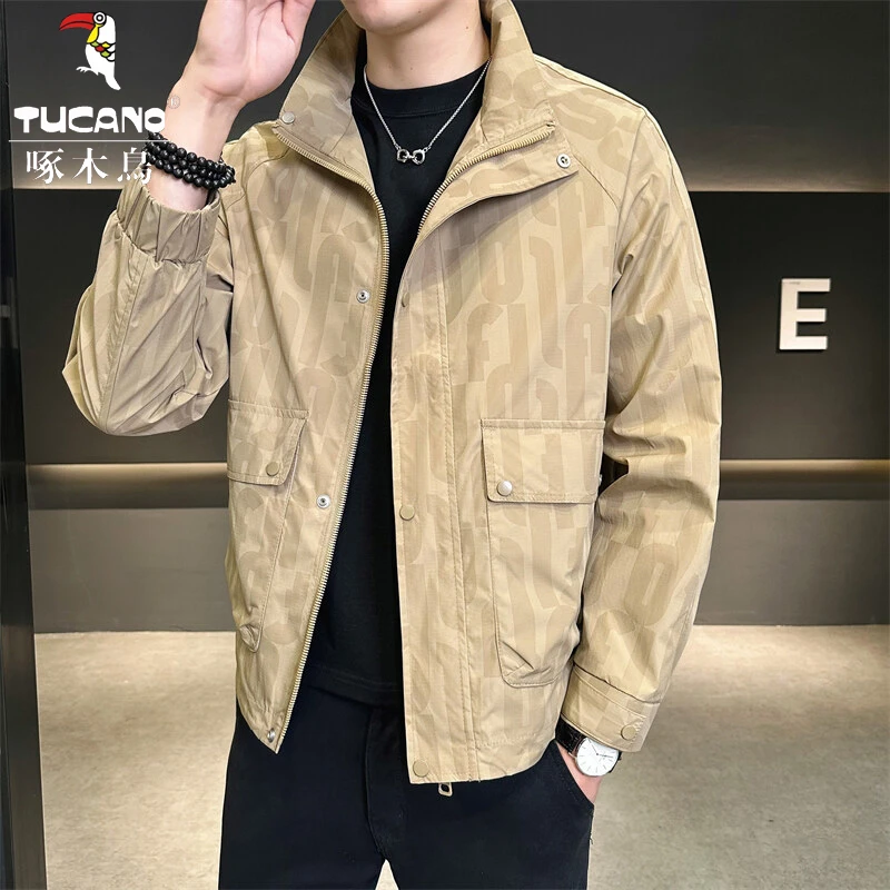 TUCANO/啄木鳥2025秋季新款男装时尚休闲啄木鸟外套男立领夹克衫3
