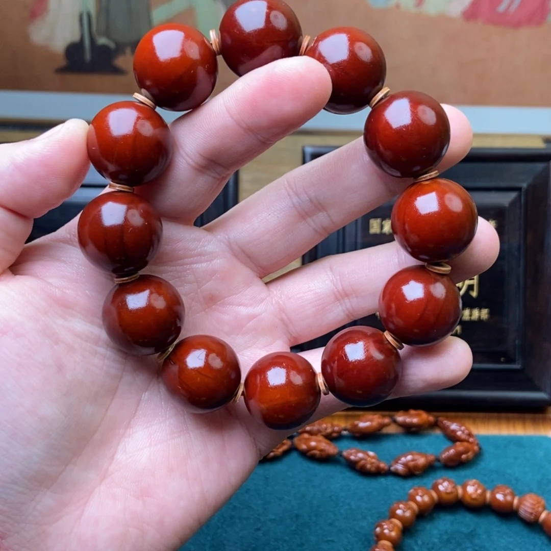 手串橄榄核光珠2