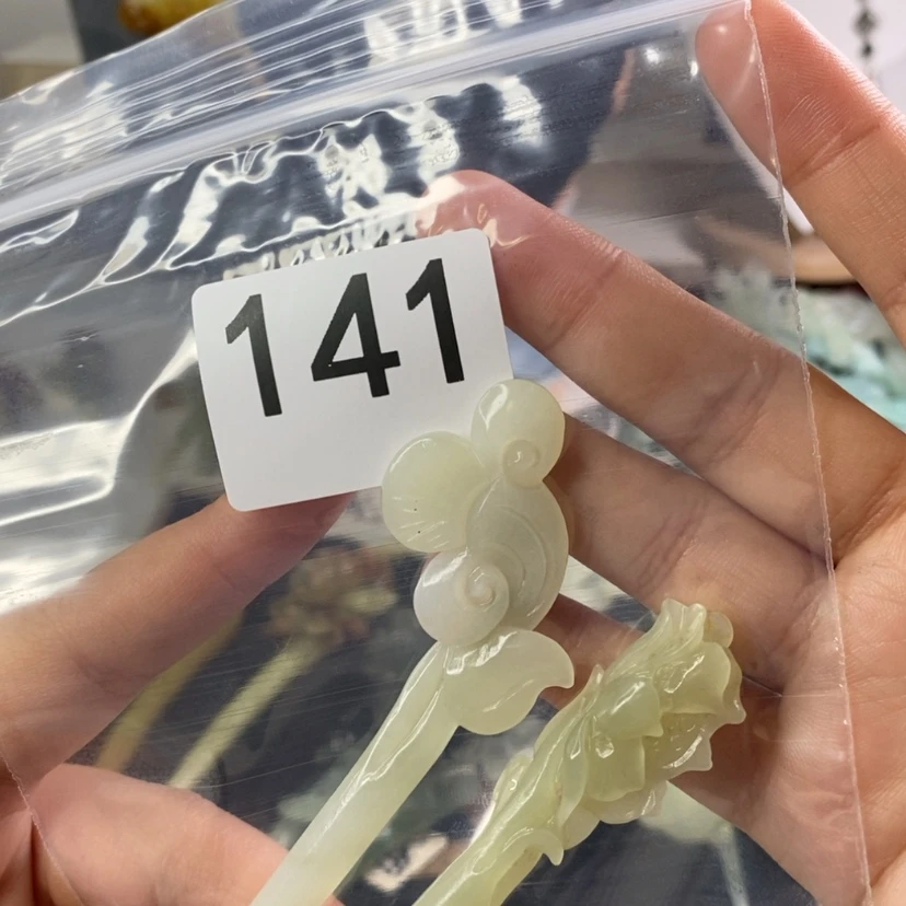 【闪购商品】和田玉发饰未镶嵌魍*