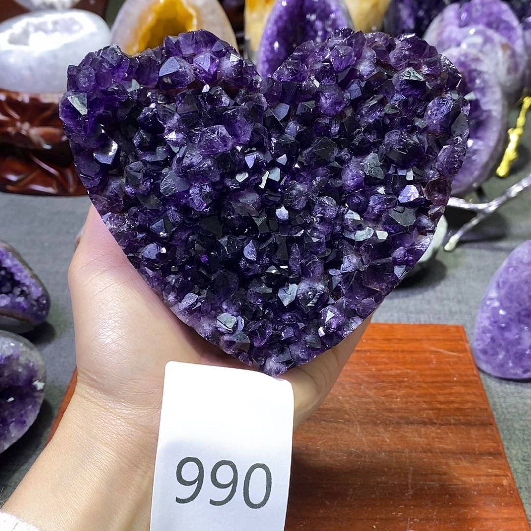 紫晶珠宝半成品未镶嵌