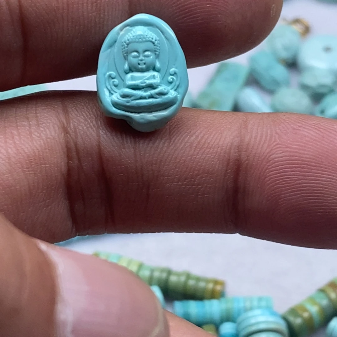 未镶嵌绿松石珠宝半成品