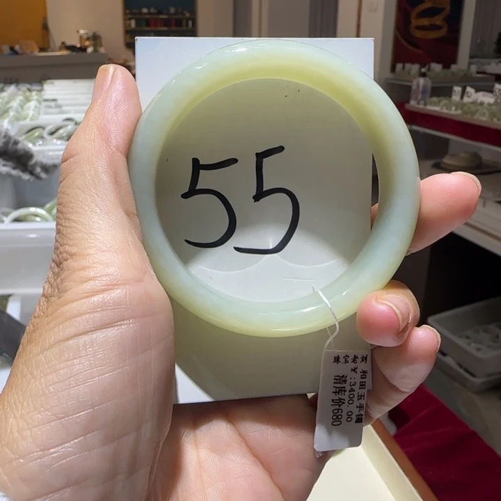 和田玉未镶嵌手镯893