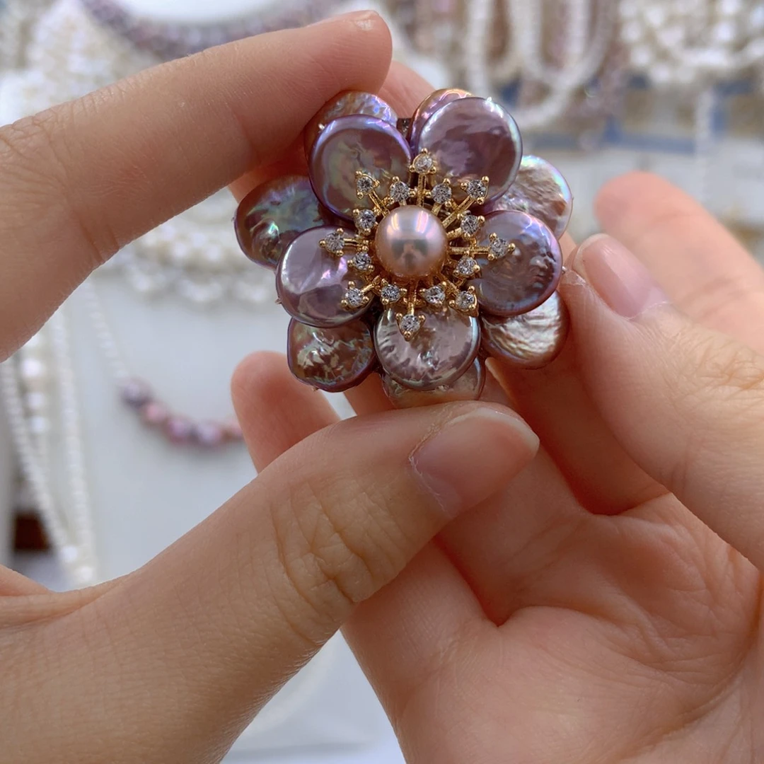 颈饰合金淡水珍珠