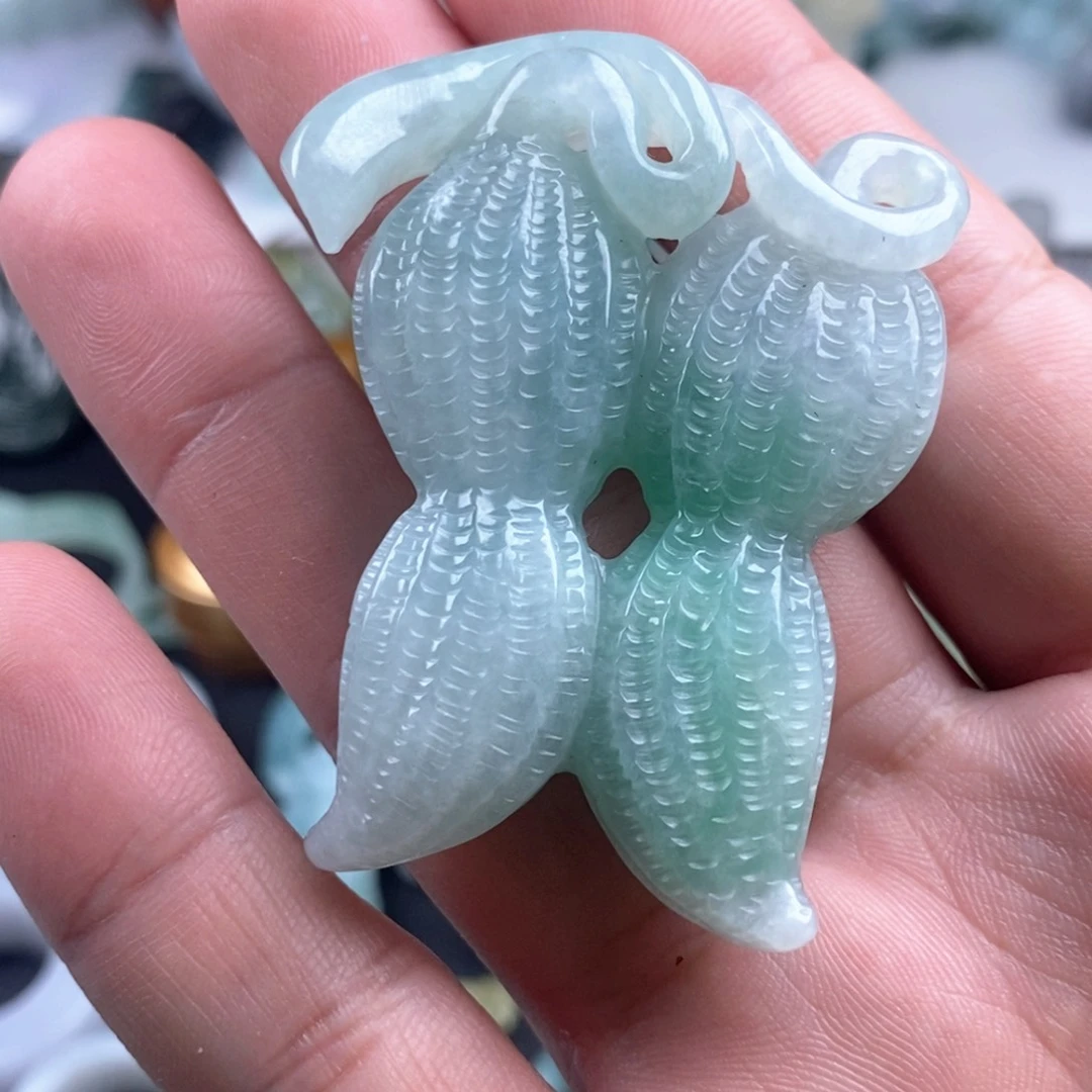 善***行翡翠18K金镶嵌吊坠(不含链)