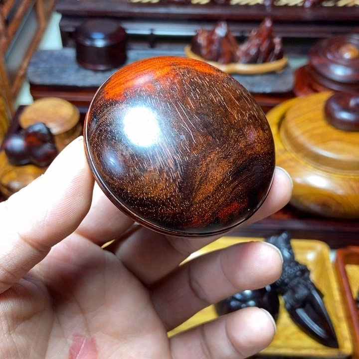 檀香紫檀（小叶紫檀）印泥盒