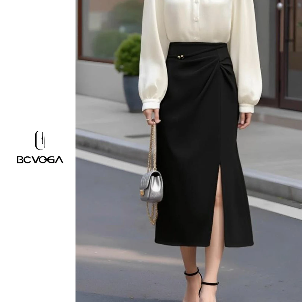 BCVOGA包臀裙优雅显瘦半身裙高腰法式轻熟风小众秋季设计感时尚