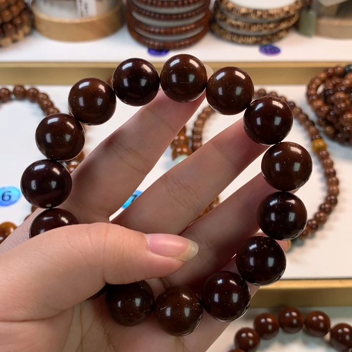 紫金鼠手串紫金鼠16mm单圈素串