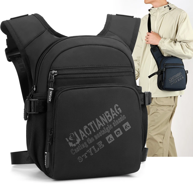 AOTIAN/奥天新款多功能潮流腿包户外百搭休闲胸包斜挎包腰包男包