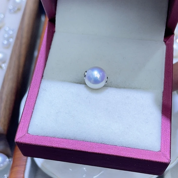 淡水珍珠颈饰银S925镶嵌半***…