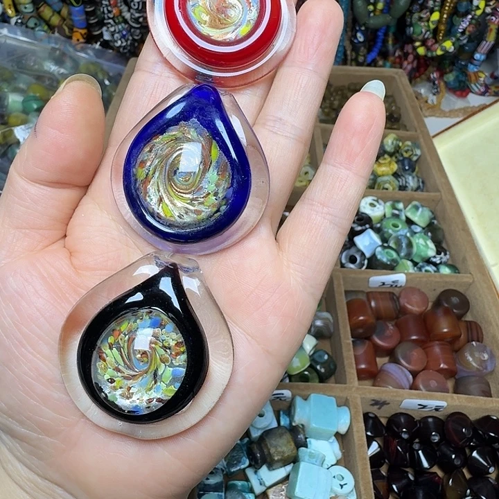 琉璃非金属单颗饰品034