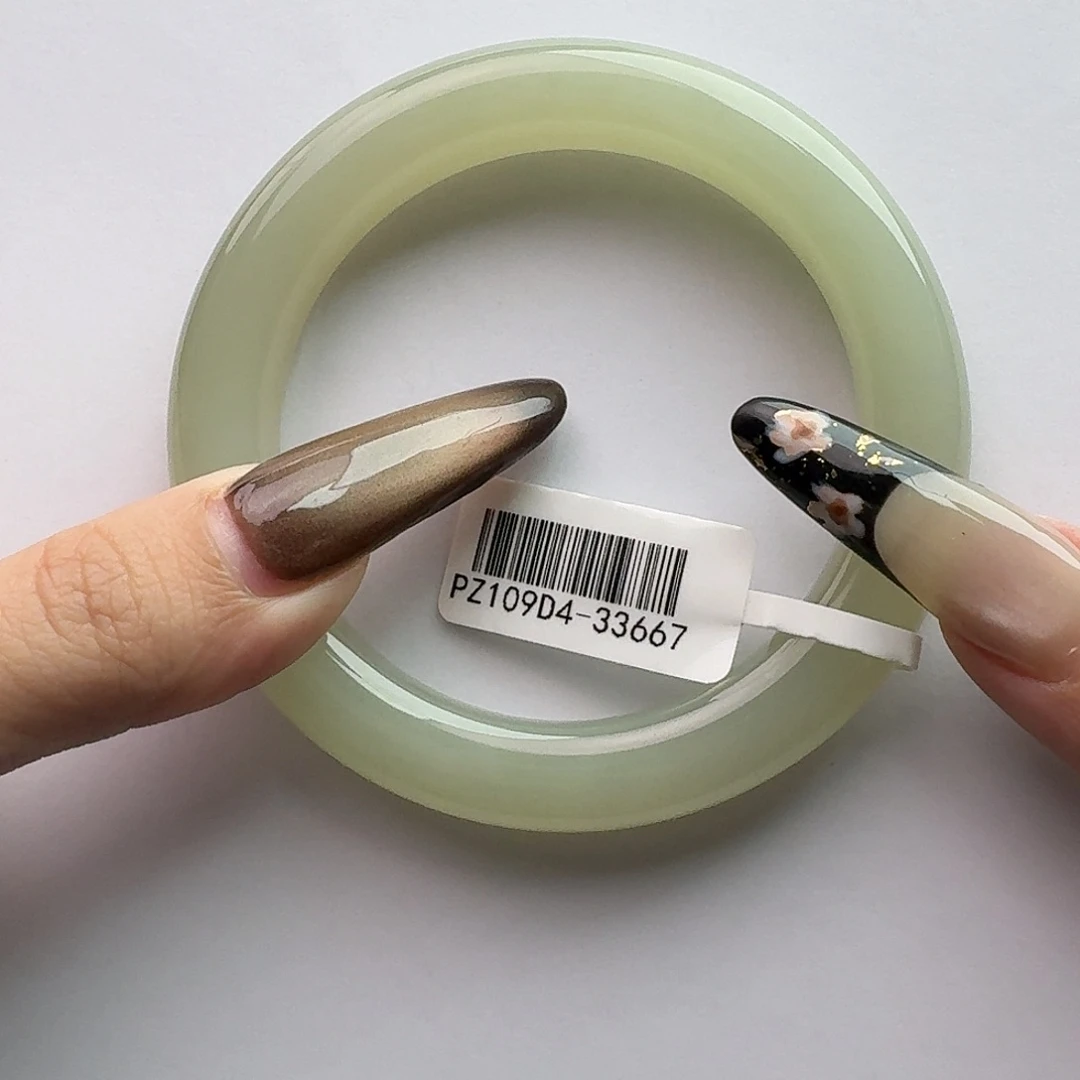 和田玉未镶嵌手镯高冰正晴水57/58