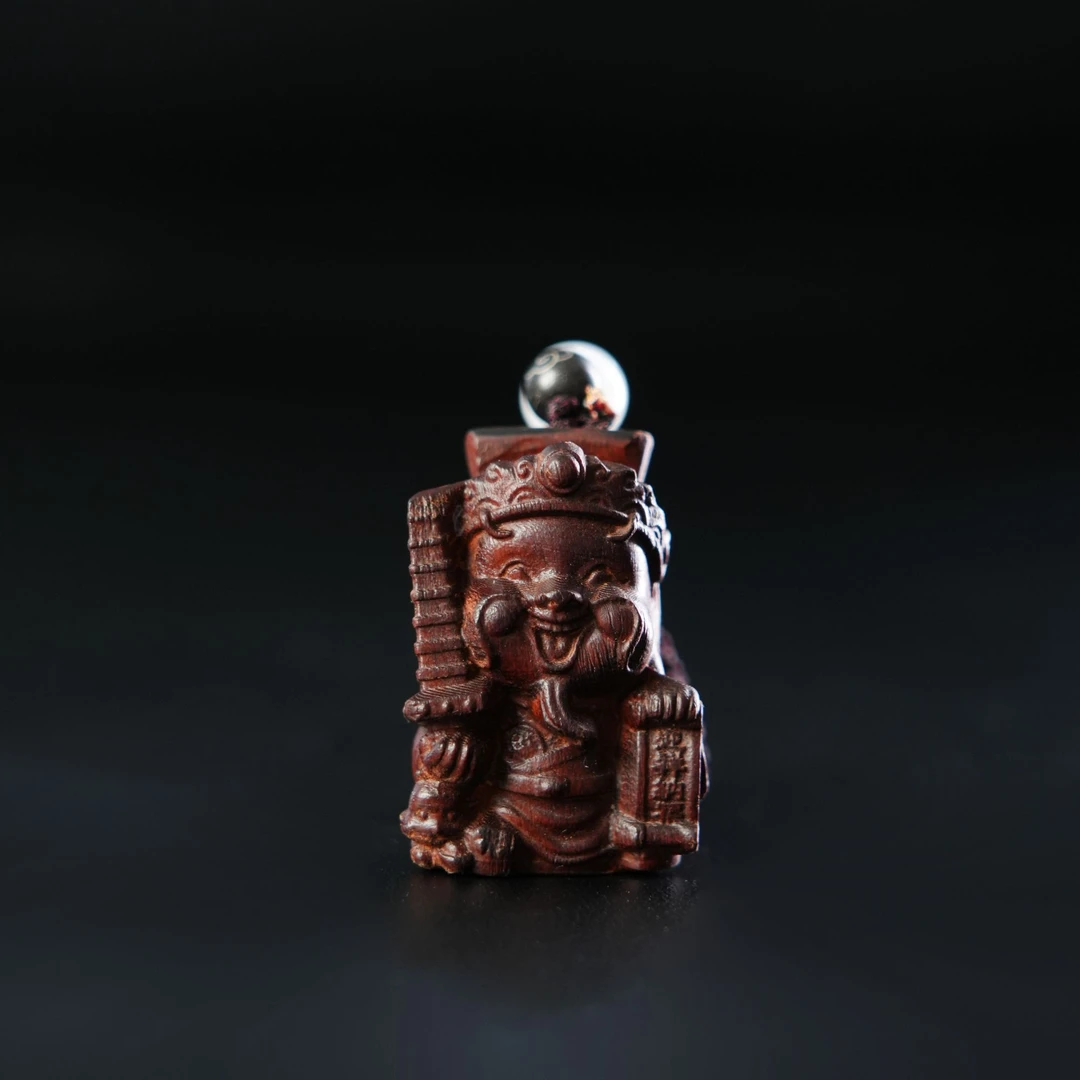 【龙虎山发货】雷击木关公赵公明狮子头麒麟文昌塔吊坠