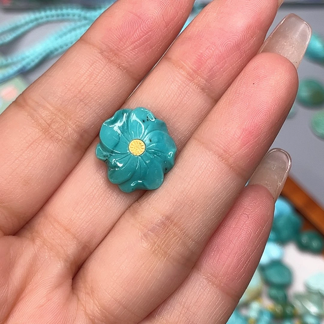 绿松石未镶嵌珠宝半成品