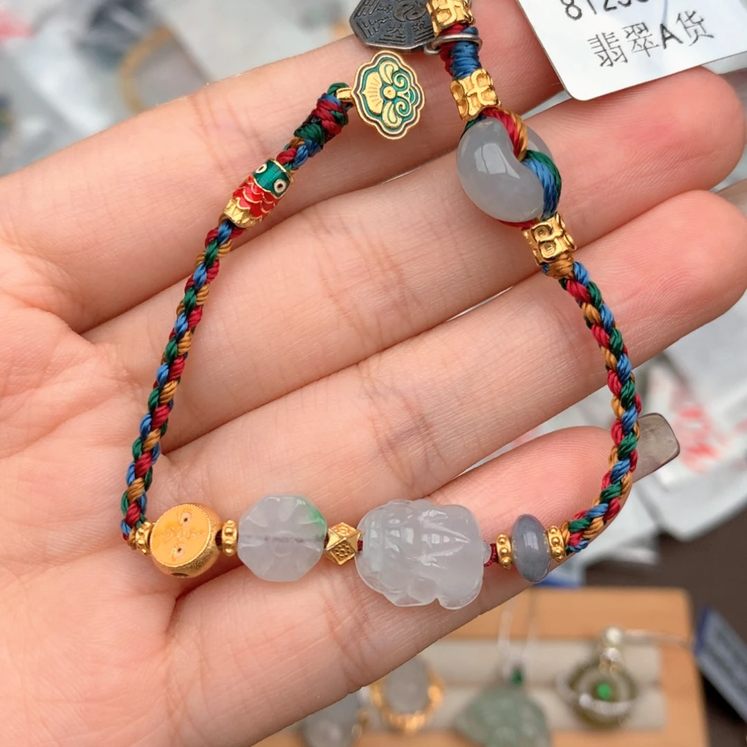 银S925镶嵌挂件翡翠
