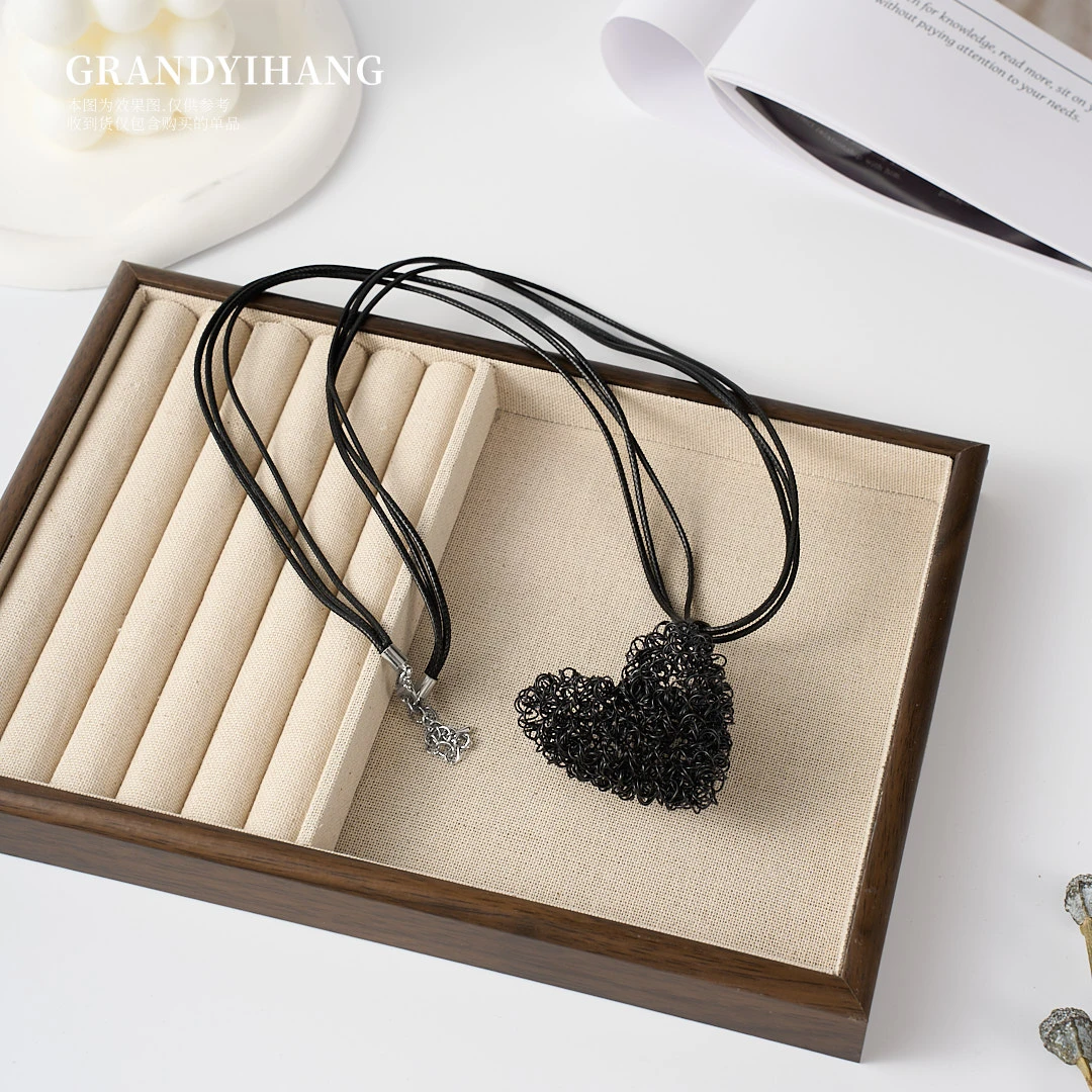 钛钢皮质项链 【艳姐优选】时尚百搭气质个性项链X-3366