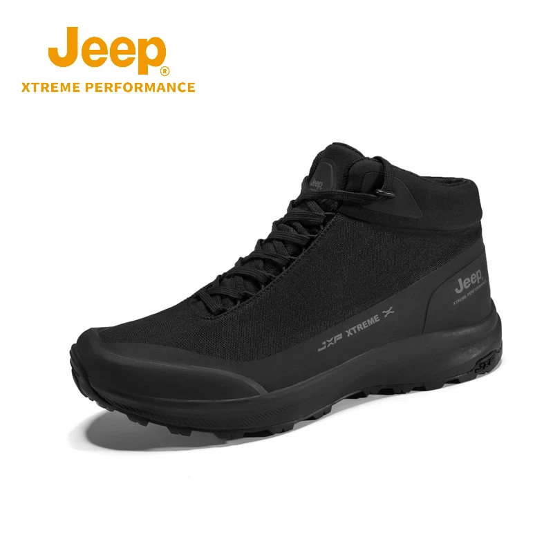 Jeep户外登山鞋男秋冬防水雪地防滑徒步鞋涉水专业战术靴登山鞋