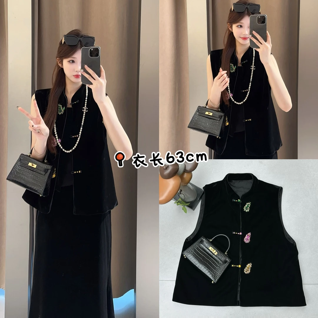 【YOUTH FILM】宝葫芦~丝绒钉珠马甲501