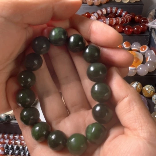 红***麦玛瑙/玉髓未镶嵌手链