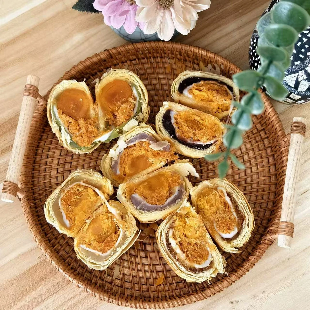 香芋蛋黄酥 糕点 咸蛋黄 零食糕点心早餐代餐