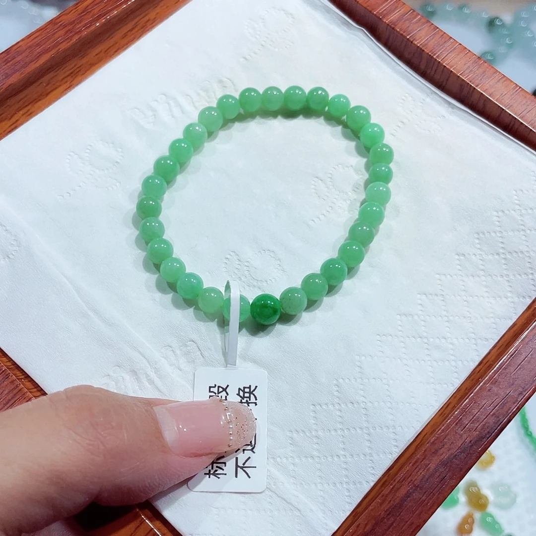 未镶嵌手链翡翠天然缅甸翡翠A货卡6
