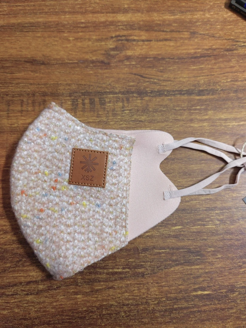 D32羊毛防晒口罩女秋冬季高颜值3d米色