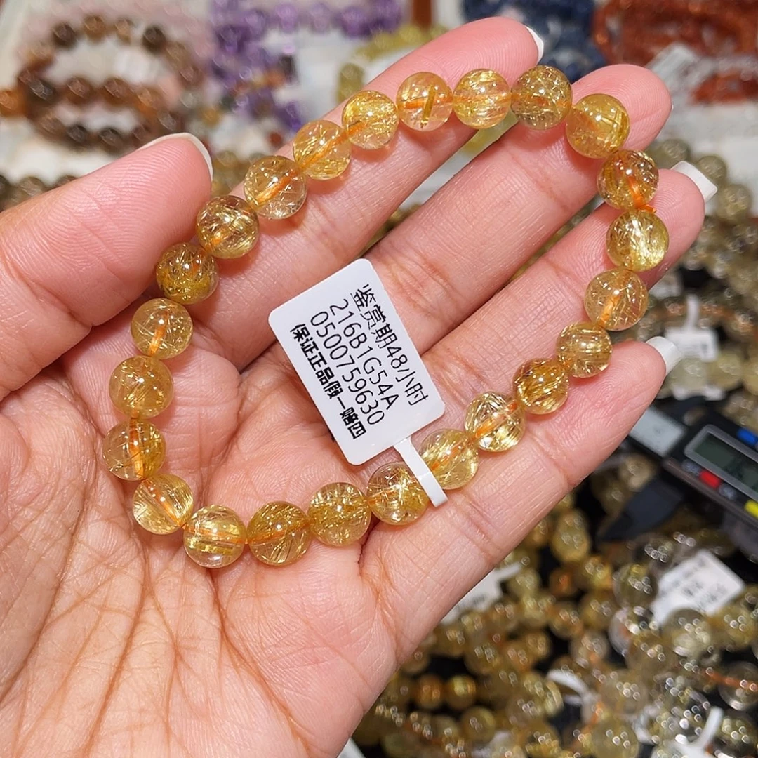 未镶嵌水晶手串金发7m