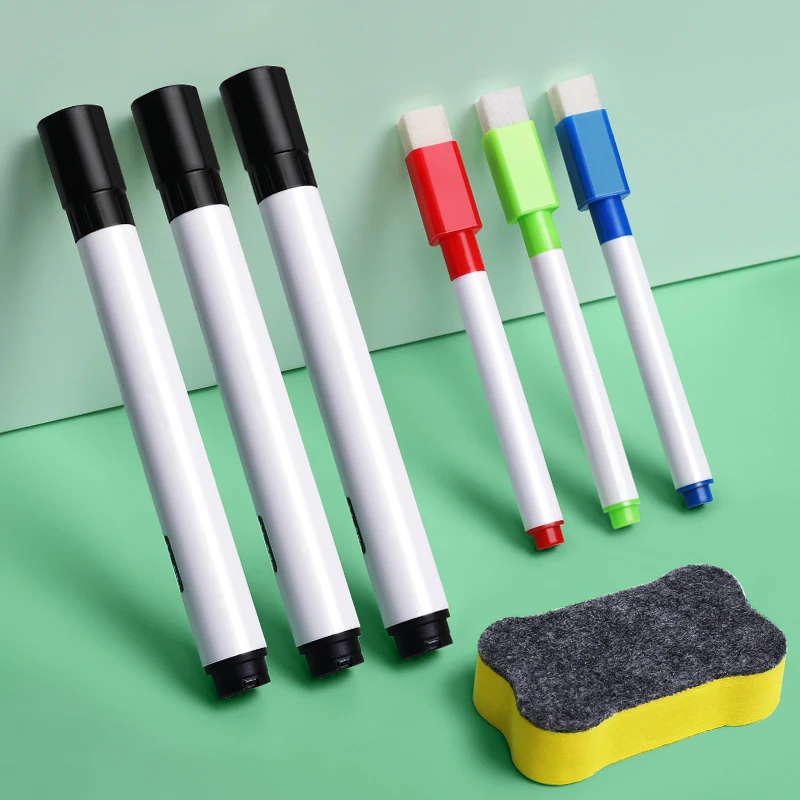 可擦白板笔儿童无毒可水洗无味易擦写马克笔画画笔涂鸦笔细头粗头