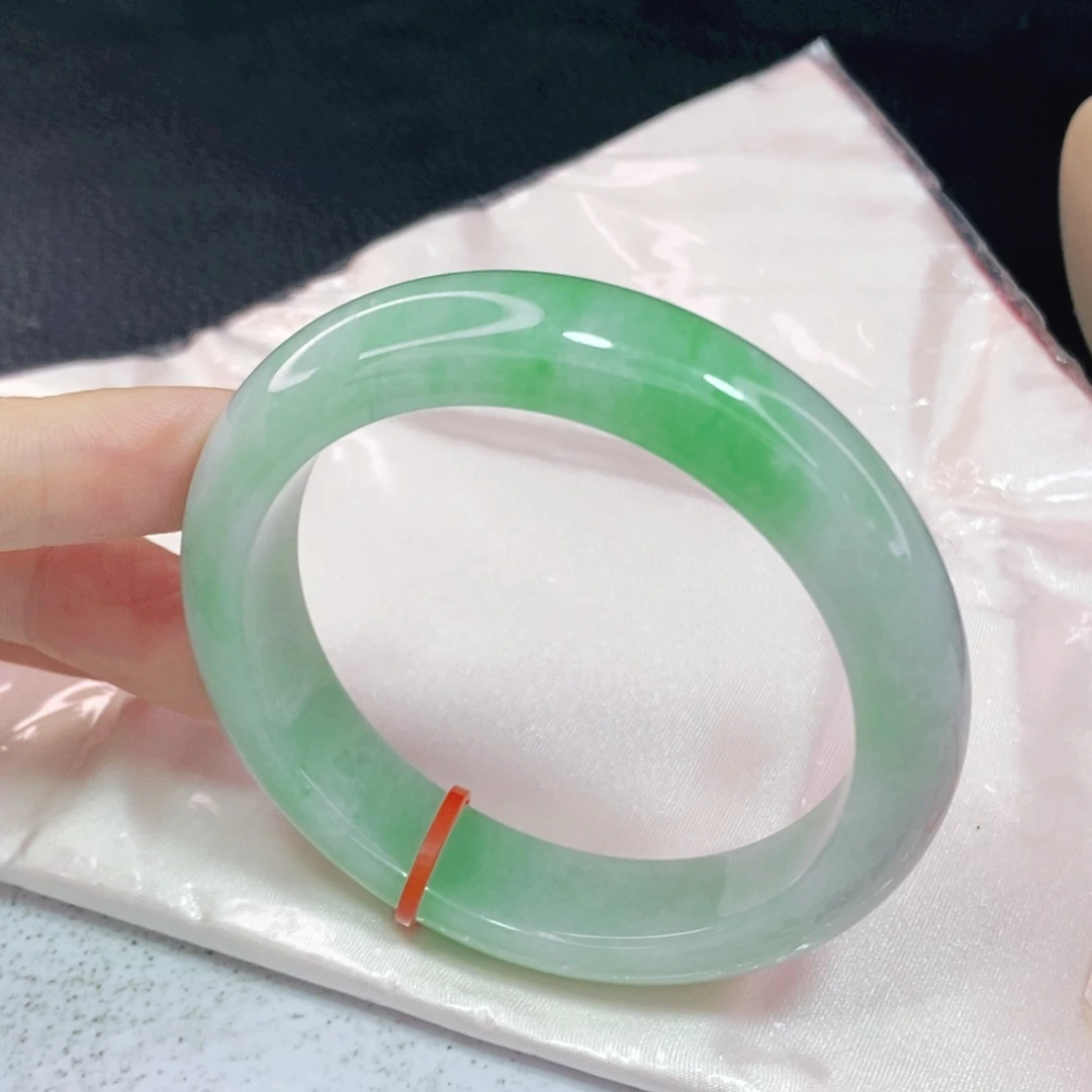 未镶嵌手镯翡翠55.8正圈