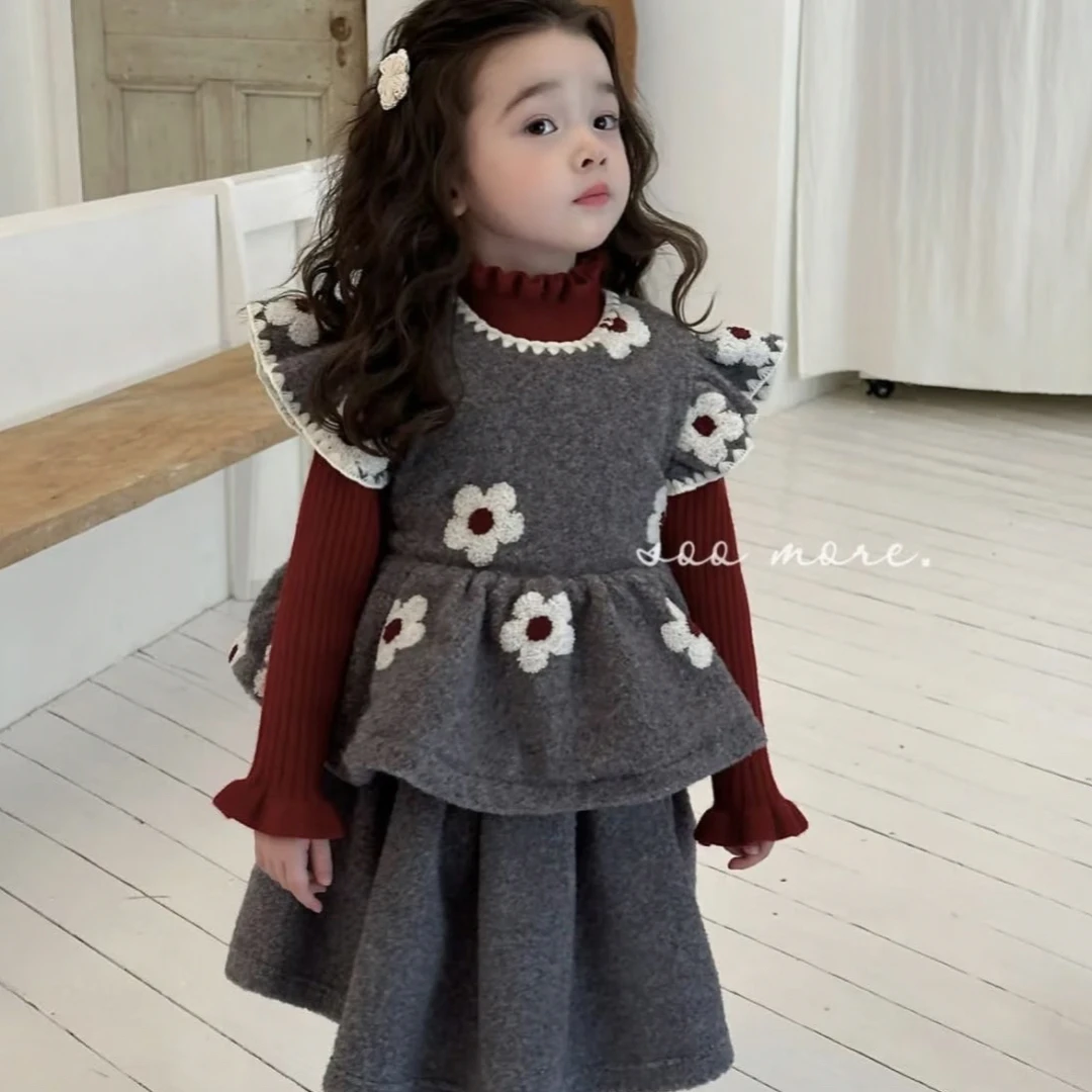 苏沫提花毛呢套装加厚