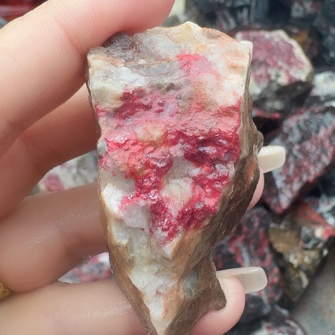 天然辰砂朱砂毛料2