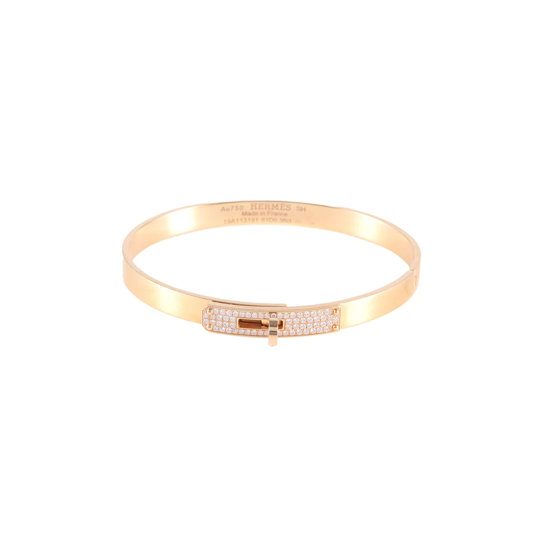 95新 Hermes/爱马仕 -778 小花6欢 KELLY 18K金手镯 SH 玫瑰金